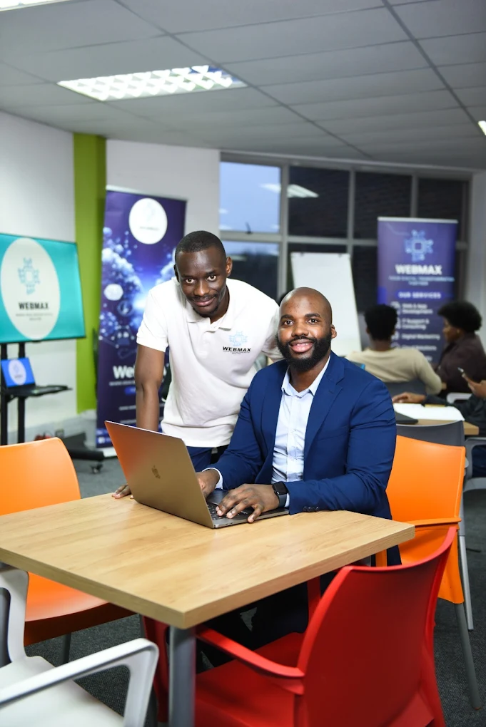 WebMax team collaborating in the Cape Town office